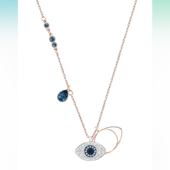 Authentic Swarovski Symbolic Evil Eye Crystal Necklace Jewelry Collection - Picture 3 of 14